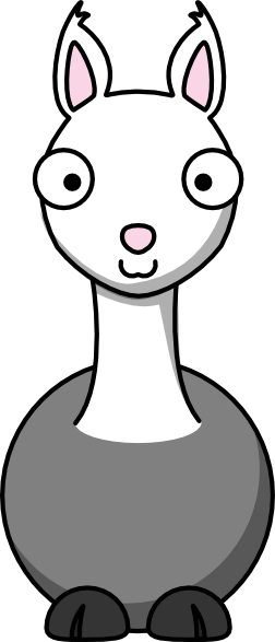 Cartoon Llama SVG Downloads - Animal - Download vector clip art online
