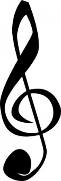 Treble Clefs Music Symbol clip art | Download free Vector