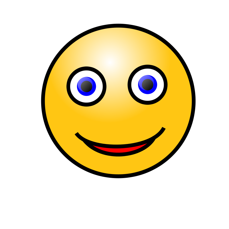 Clipart - Emoticons: Smiling face