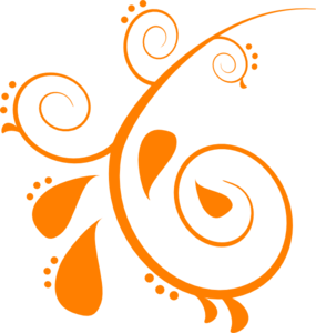 Orange Swirl clip art - vector clip art online, royalty free ...