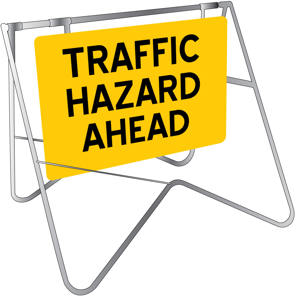 Swing Stand Sign - Traffic Hazard Ahead 900 x 600mm - g - Safety ...