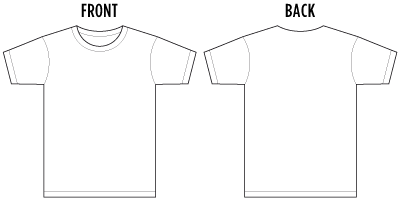 Black T Shirt Template Front And Back