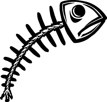 Cartoon Fish Skeleton - ClipArt Best