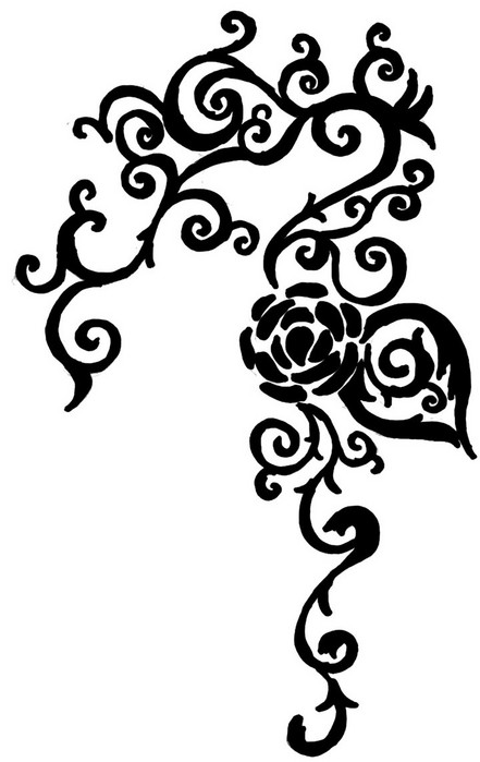 Rose Vine Drawing - ClipArt Best