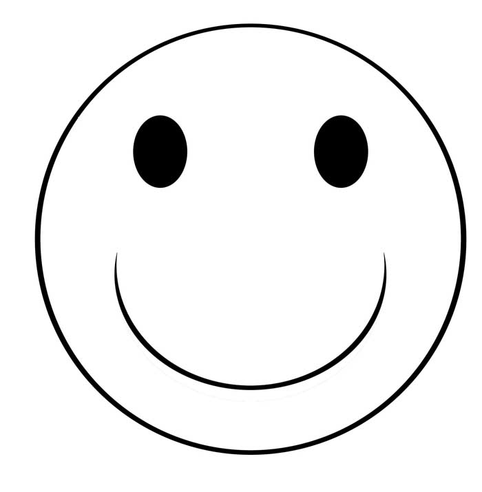 Happy Face Clip Art Black And White - Free Clipart ...