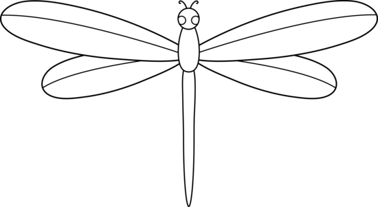 Dragon Fly Clip Art Black And White - Free Clipart ...