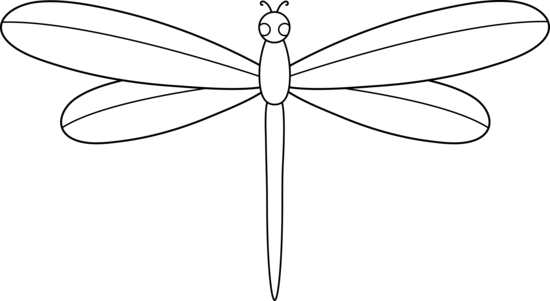 Dragonfly Clipart Black And White - ClipArt Best