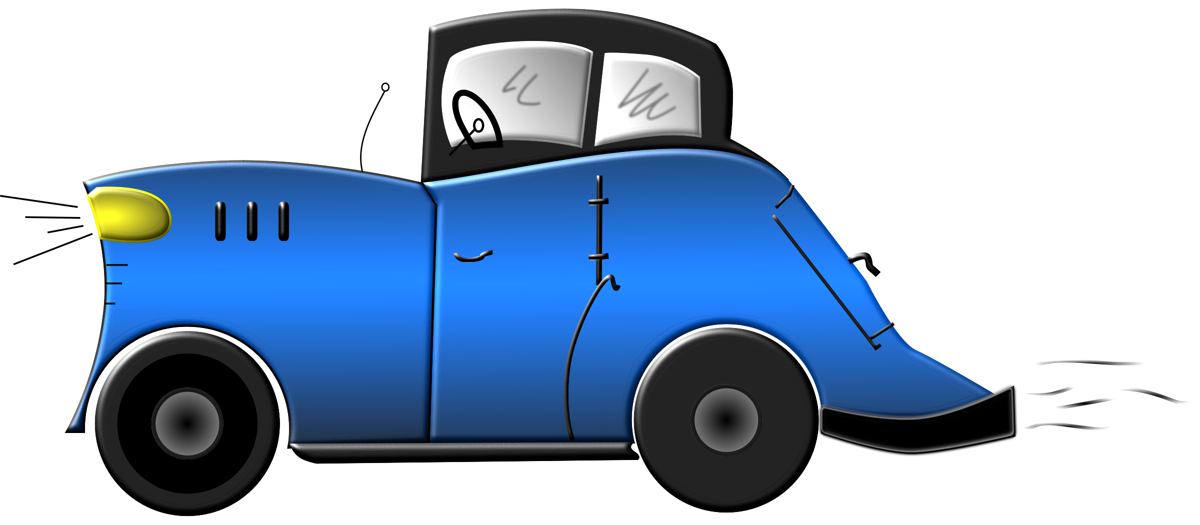 Blue Cartoon Cars - ClipArt Best