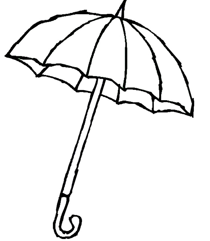 clipart umbrella outline - photo #35