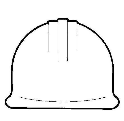 Best Images Of Hard Hat Template Printable White Hard Hat Clip Art My