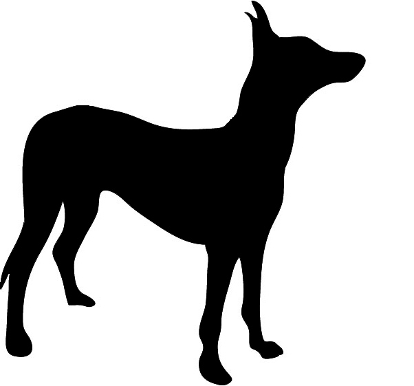 Clipart dog silhouette transparent