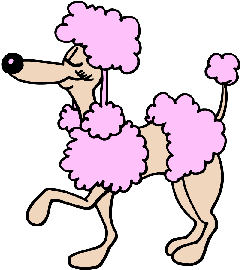 Free clipart french poodle girl