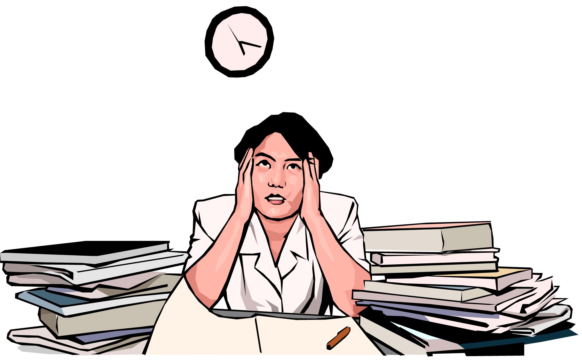 Stressed Person Clipart Best
