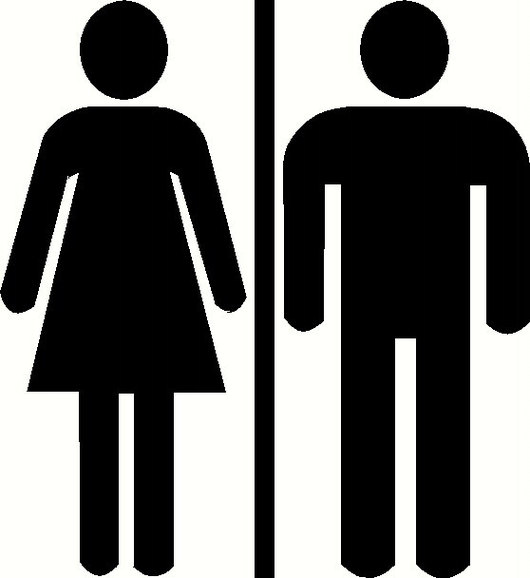 Man And Woman Bathroom Symbol Clipart - Free to use Clip Art Resource