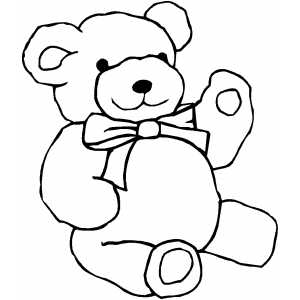 Christmas teddy bear coloring pages and clip art pictures ...