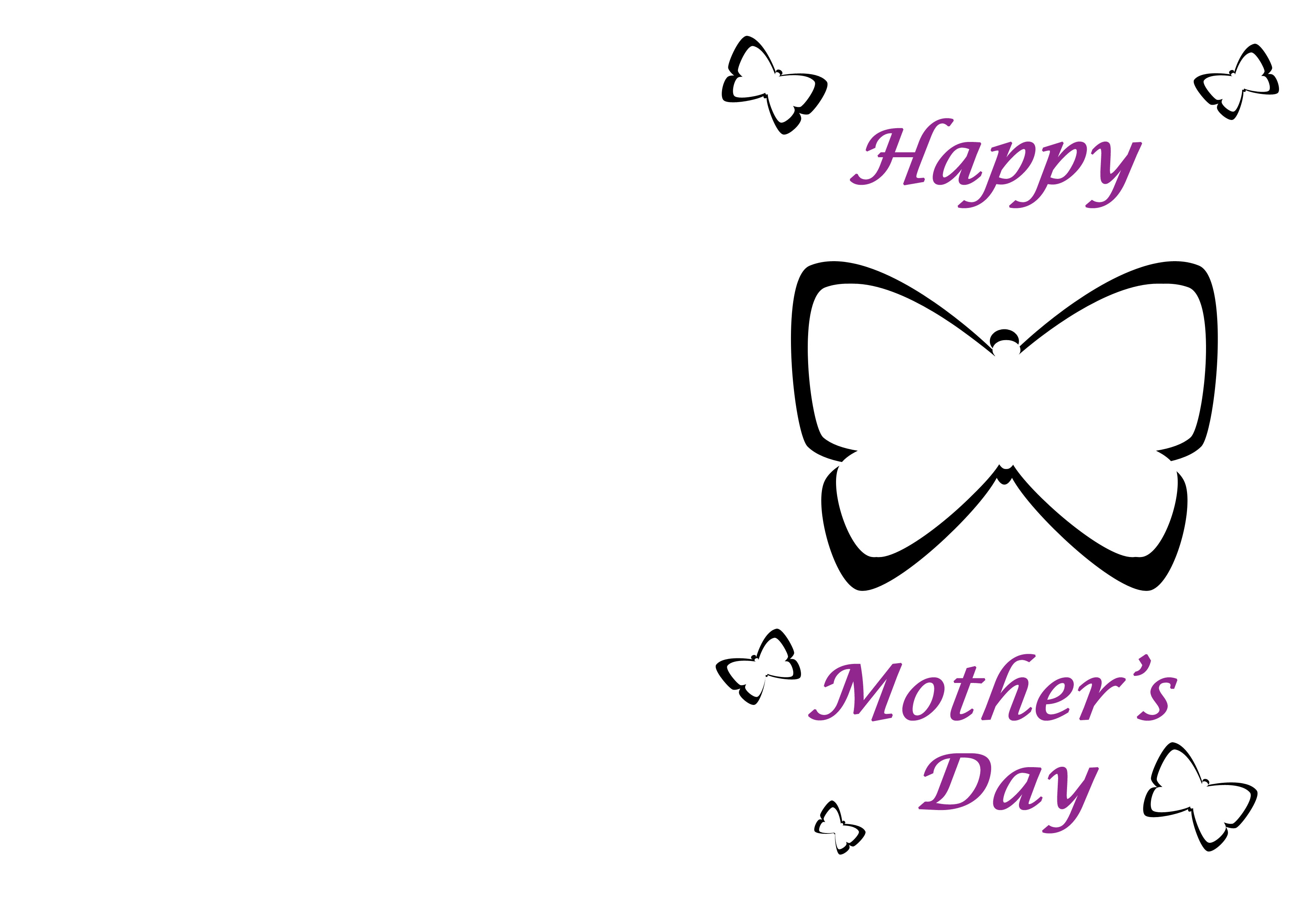 Mothers Day Card Free Template