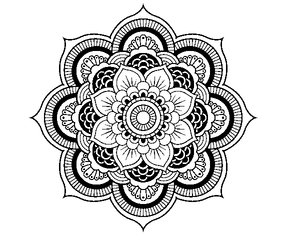 Mandala Lotus Flower Coloring Page Coloringcrew Colouring Pages ...