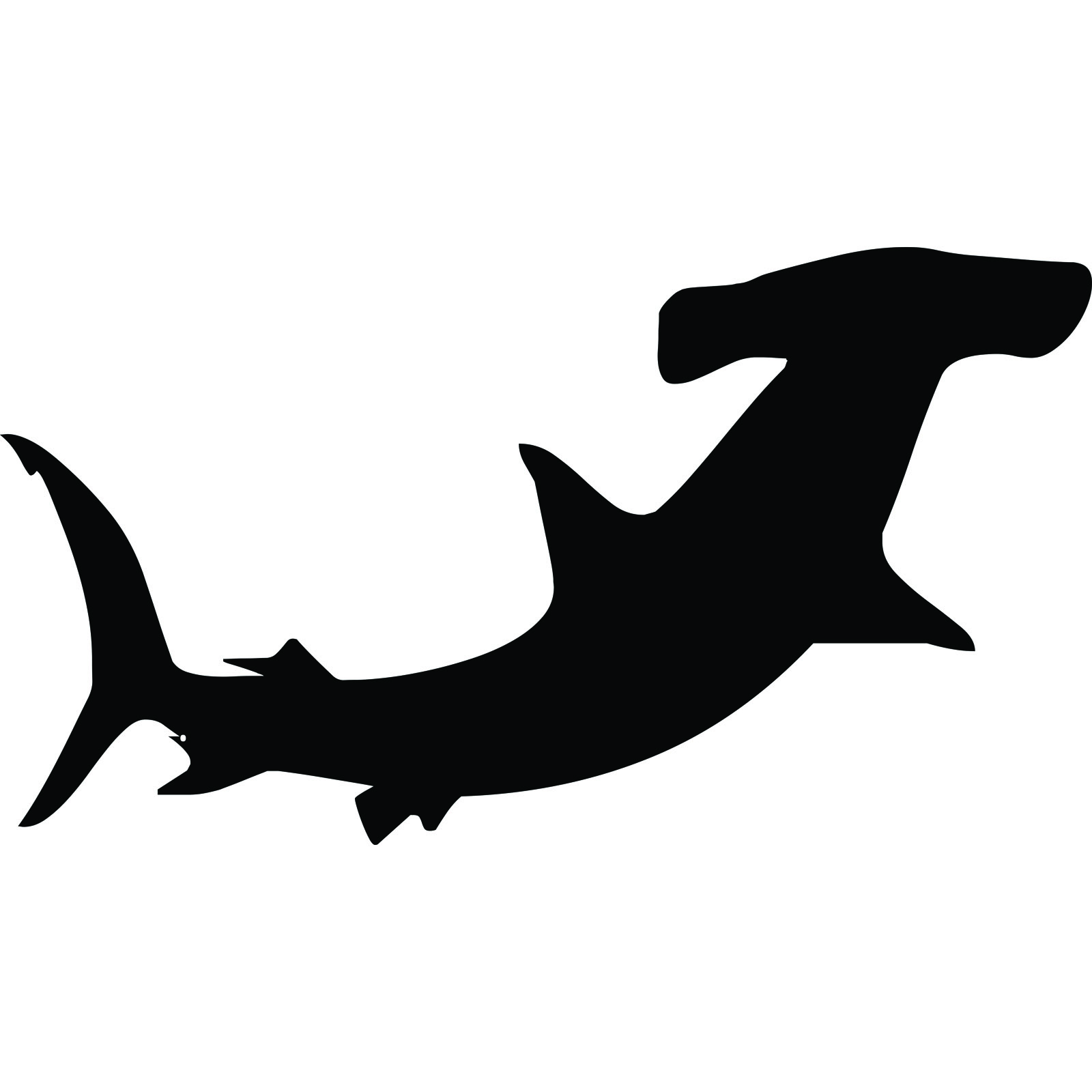 Hammerhead Shark Outline - Free Clipart Images