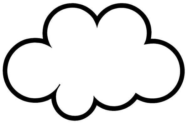 Cloud Coloring Pages - Drawing inspiration