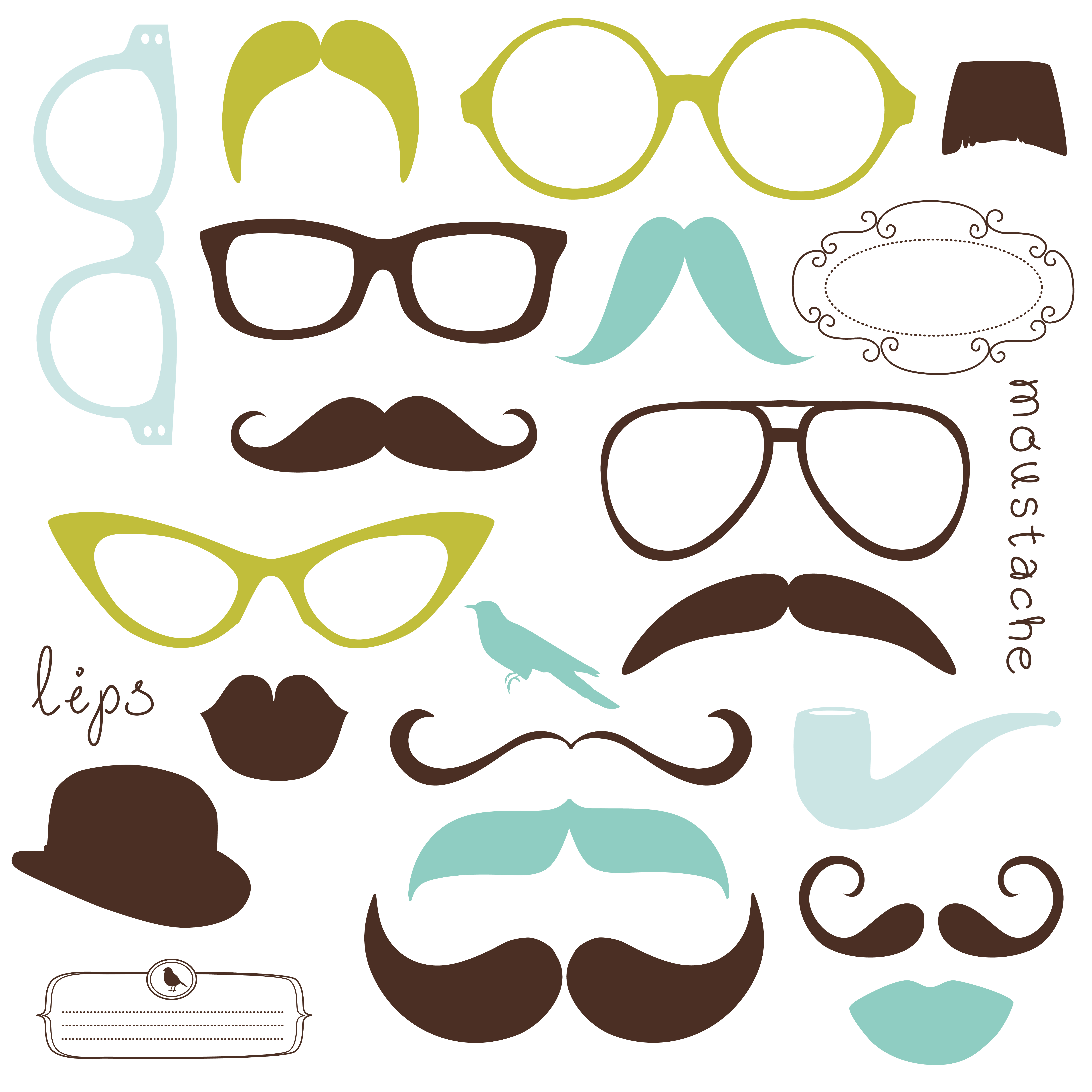 Photo Booth Props Template