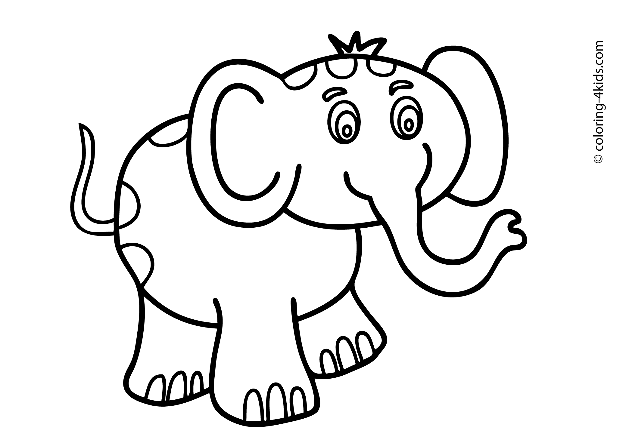 Animal Drawings For Kids To Color - ClipArt Best