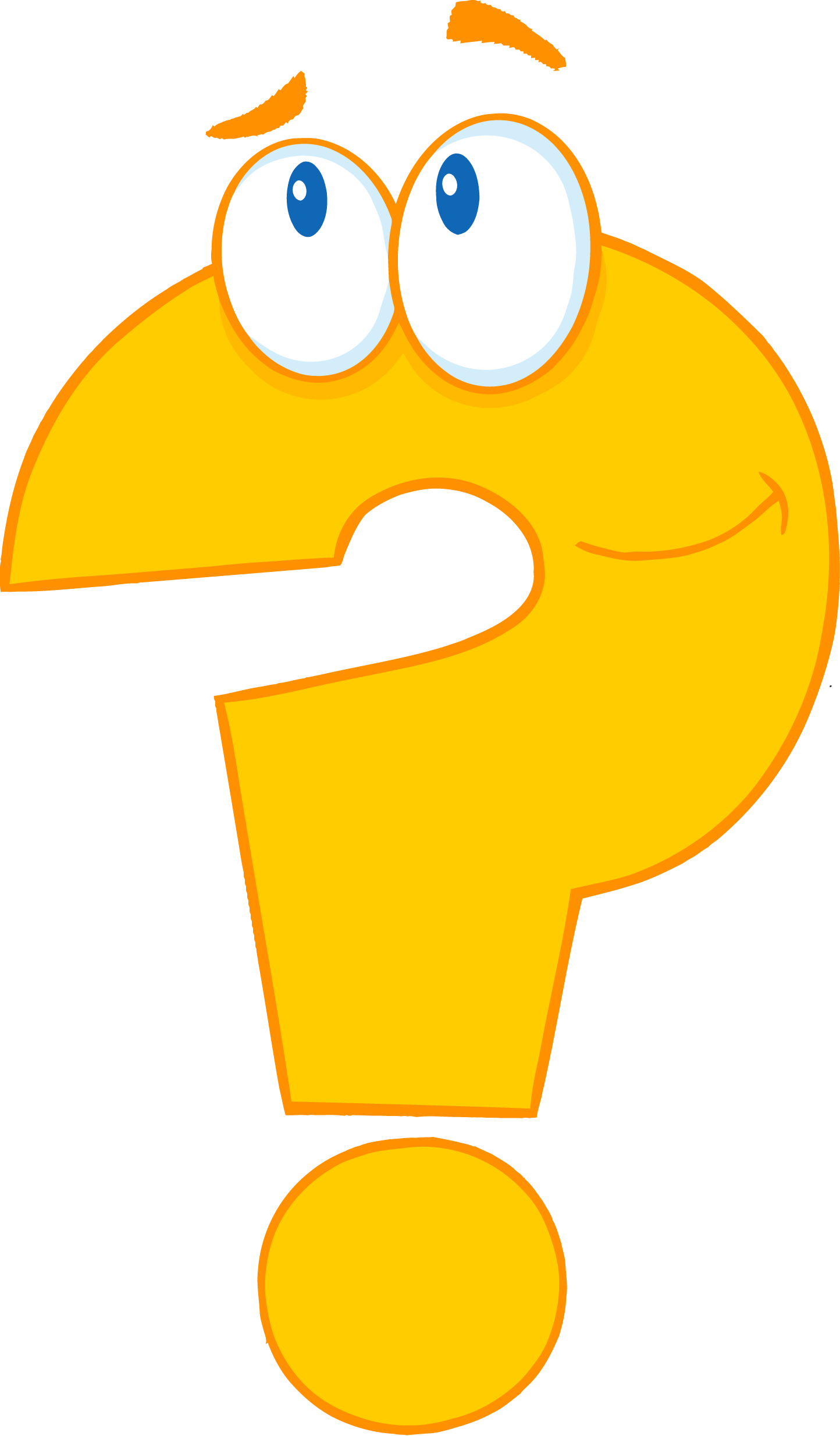 Cute Question Mark Cartoon