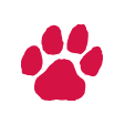 Red Paw Print Press-On Game Faces Temporary Tattoos ...