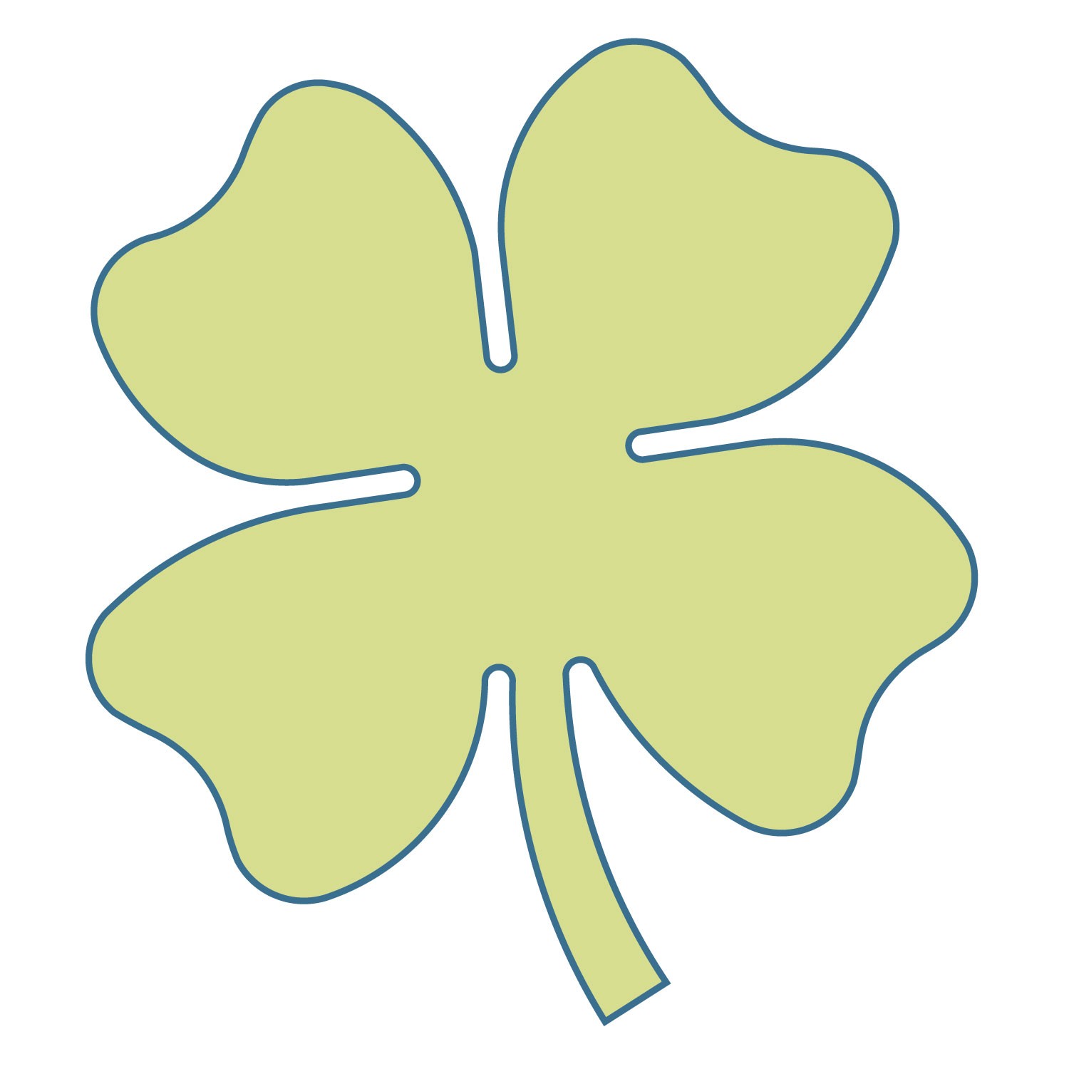 Four Leaf Clover Pattern - ClipArt Best