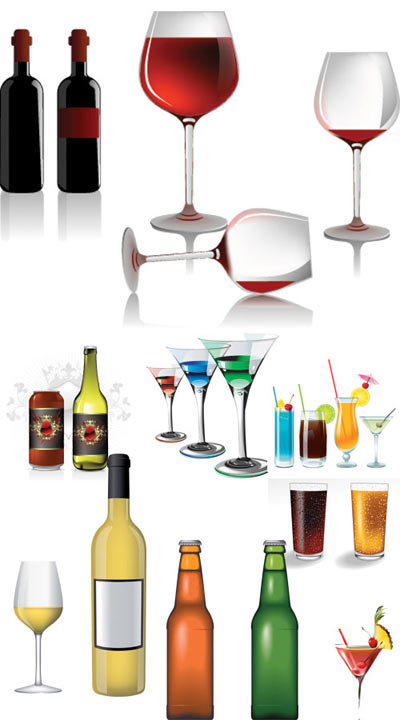 Alcohol vector pack eps | Free Vector Graphics