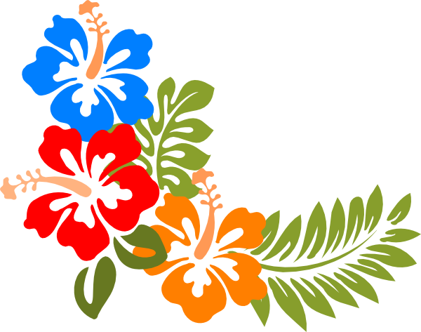 clip art hawaiian flowers free - photo #45