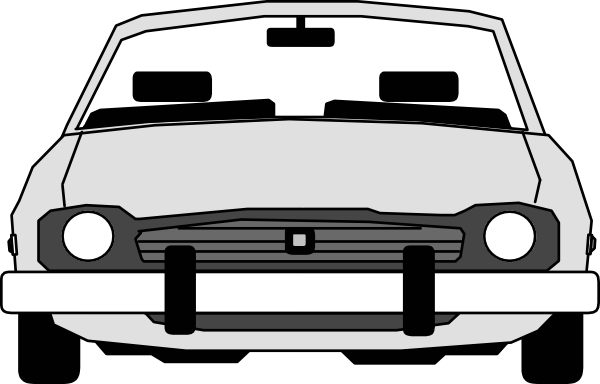 Car Front View clip art - vector clip art online, royalty free ...