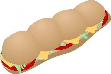 Submarine Sandwich clip art Free vector in Open office drawing svg ...