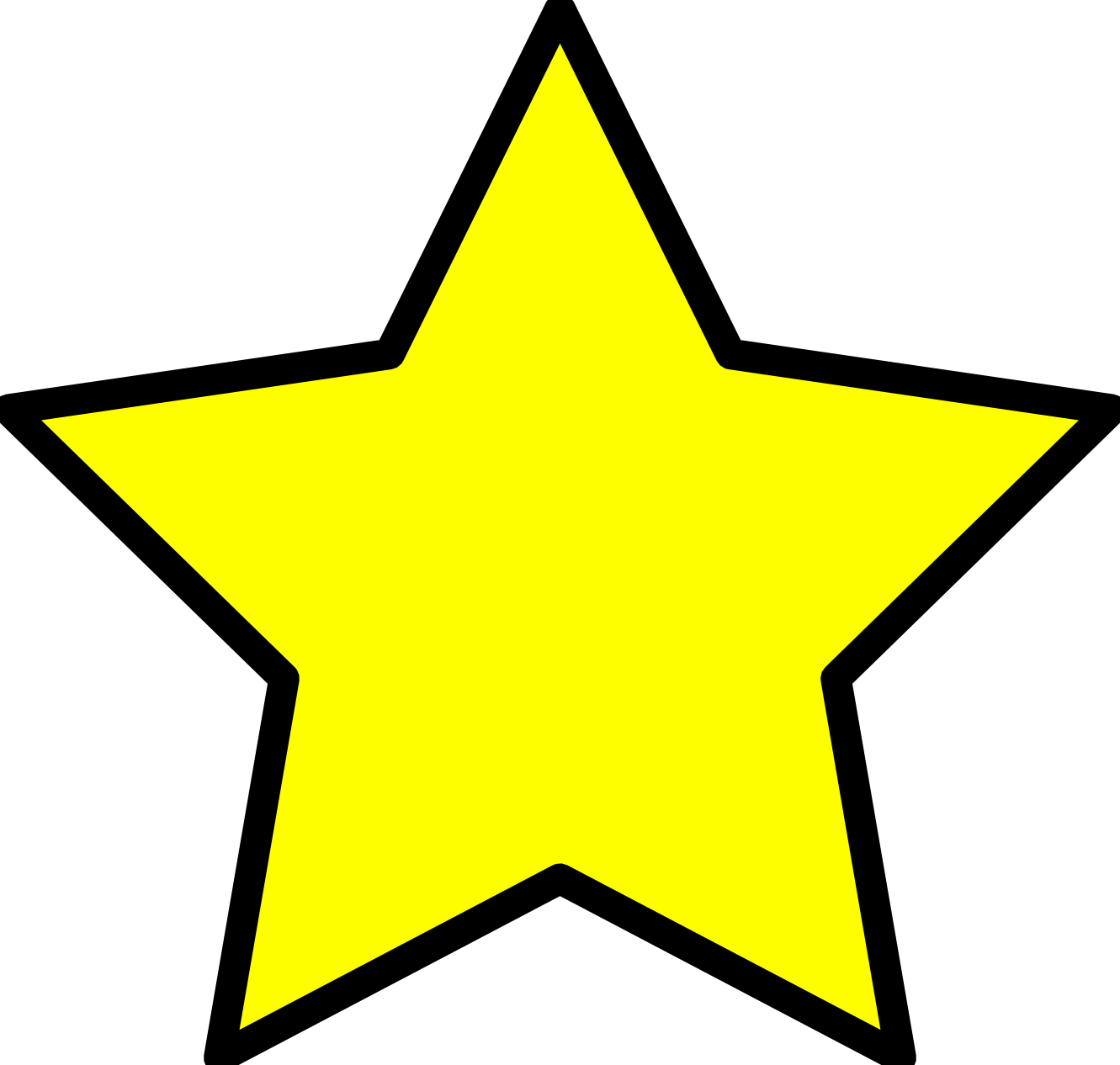Yellow star SVG