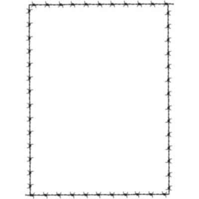 Barbed Wire Frame Border