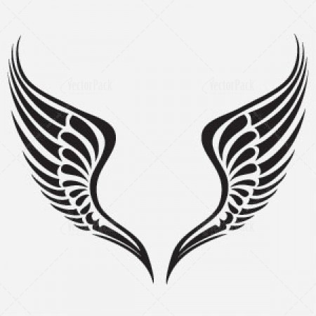 Free tribal wing vector