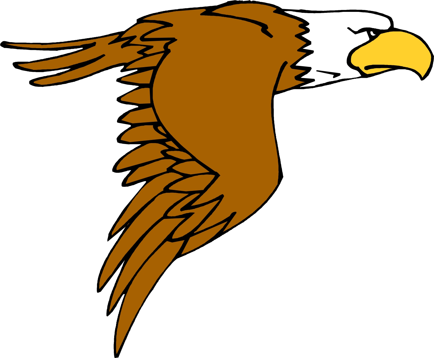 Cartoon Eagles Flying