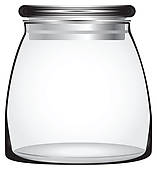 Clear jar clipart