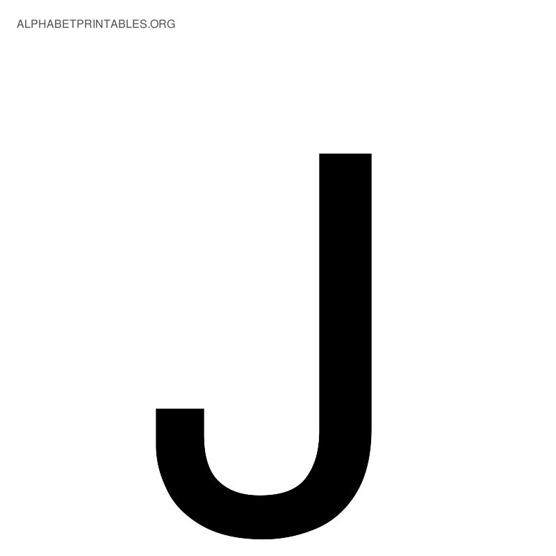 Black Alphabet Letters | Alphabet Printables org