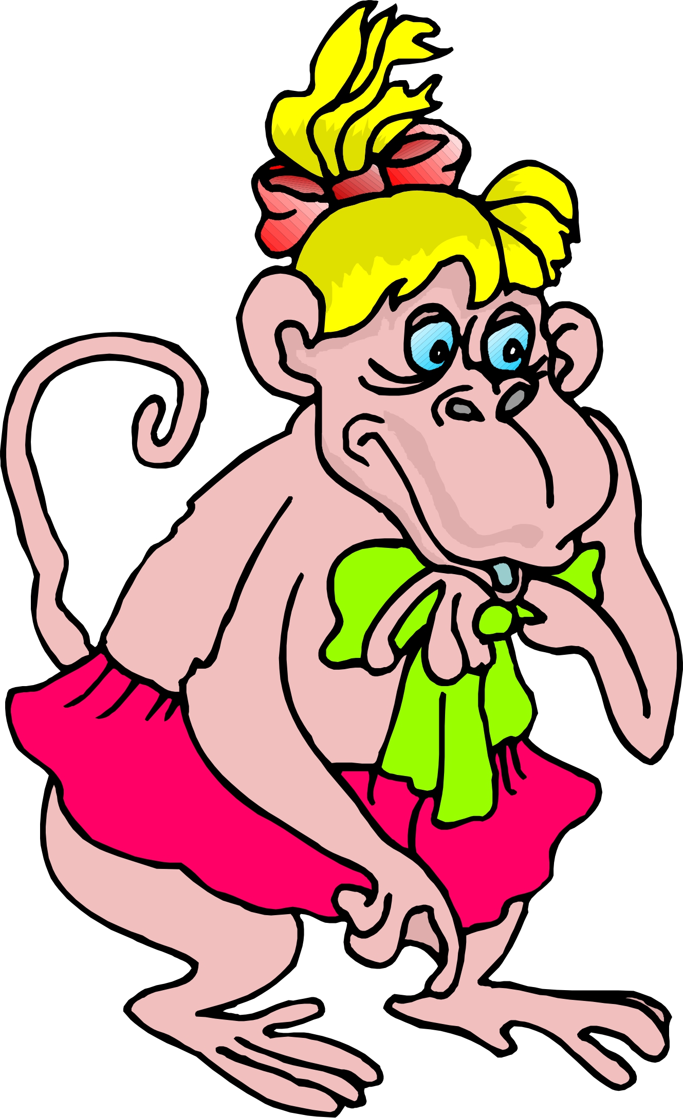 Cartoon Girl Monkey - ClipArt Best