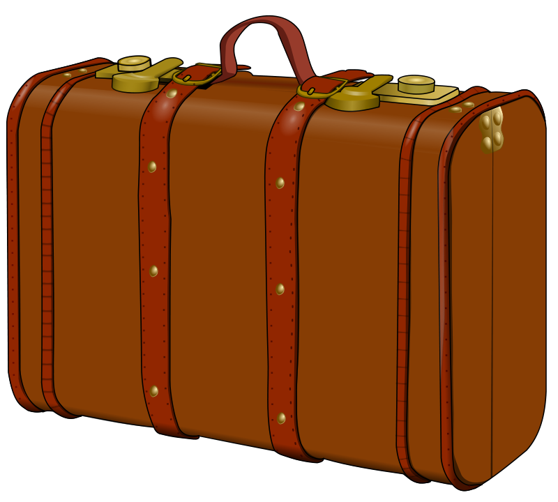 Cartoon suitcase clipart