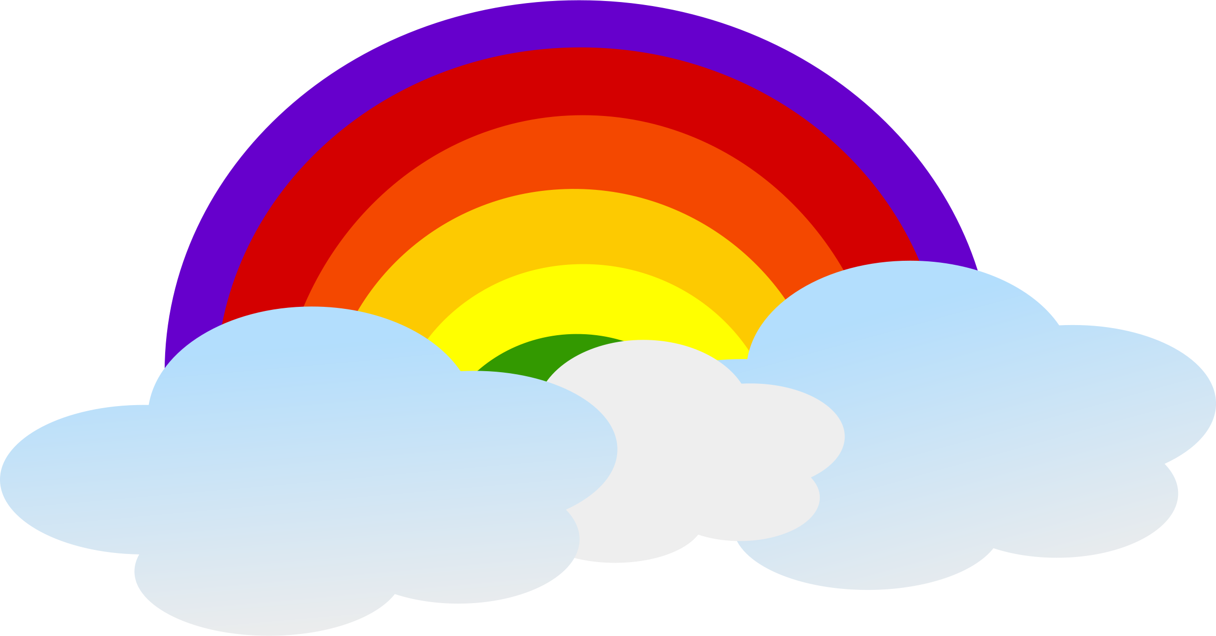 Rainbow And Cloud Clipart
