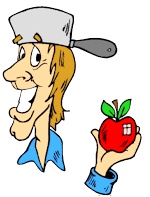 Johnny apple seed clipart