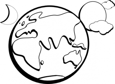 Australia Line Drawing Clipart - Free to use Clip Art Resource