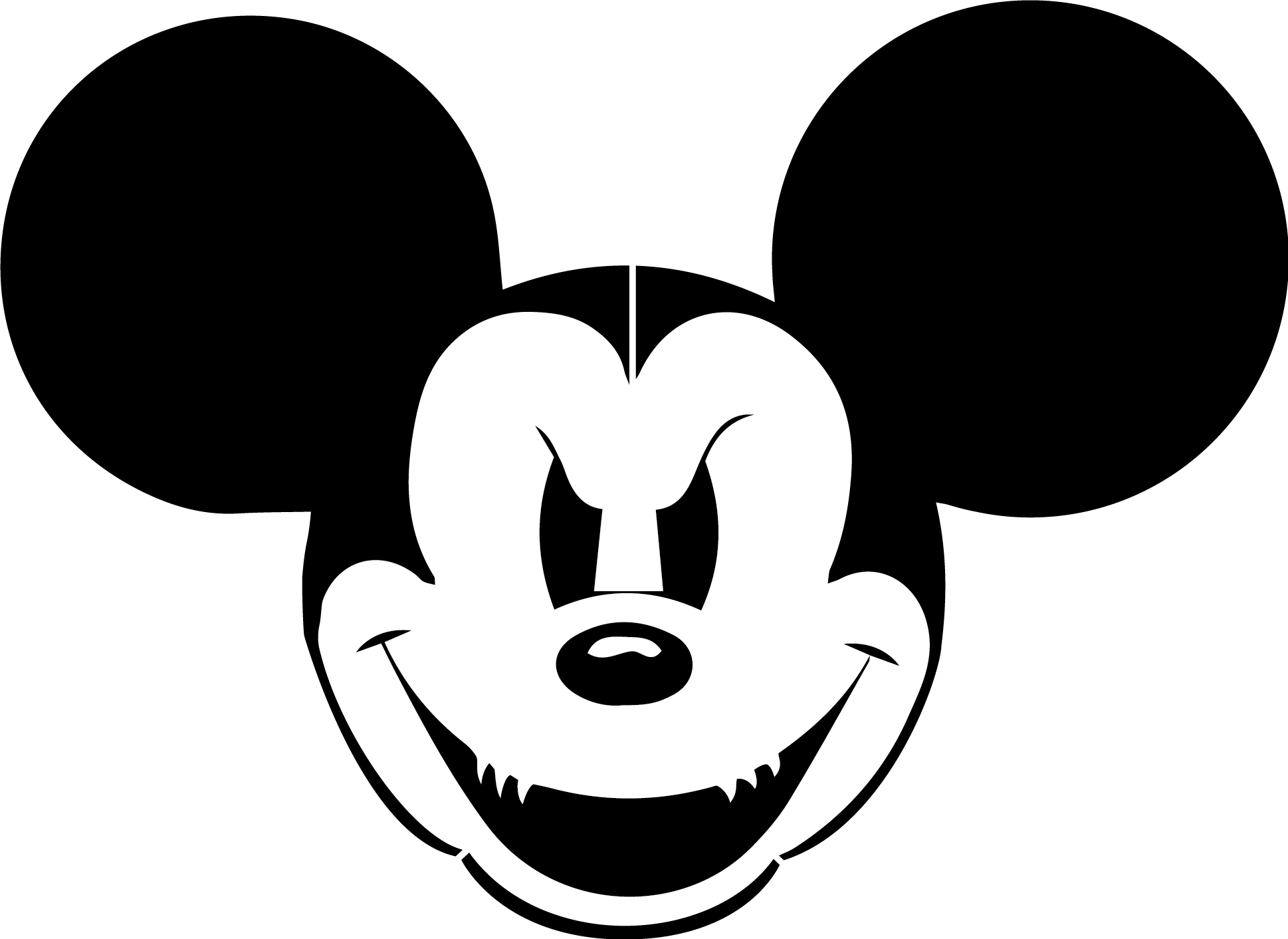 Angry mickey clipart