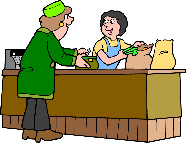 Clipart buying food