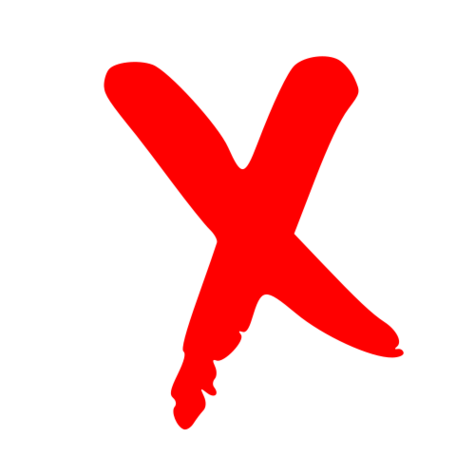 Red X Mark Clipart - Free to use Clip Art Resource
