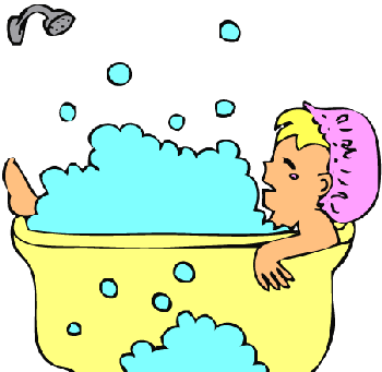 Clipart take a shower