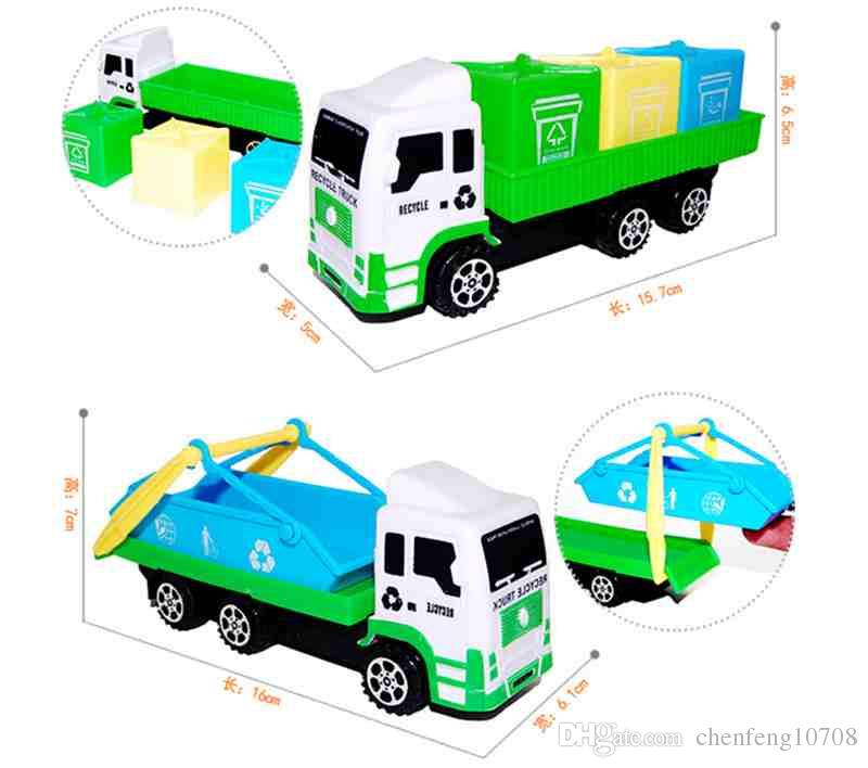 2016 Mini Children Garbage Truck Sanitation Trucks Toy Car Model ...