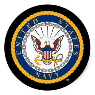 Navy Emblem Stickers | Zazzle