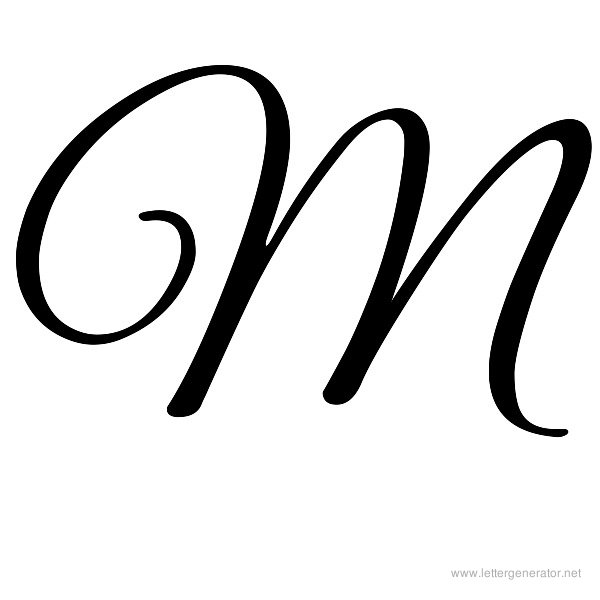 7 Best Images of Printable Fancy Letter M - Cursive Letter M ...